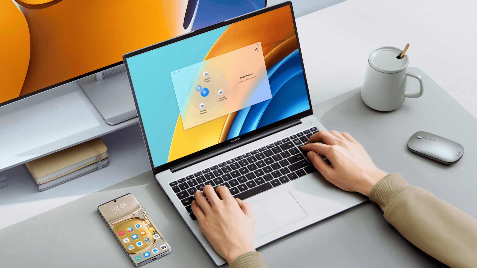 HUAWEI MateBook D 16 Drag to Connect