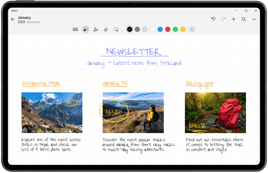 HUAWEI MateBook E m-pencil applications5