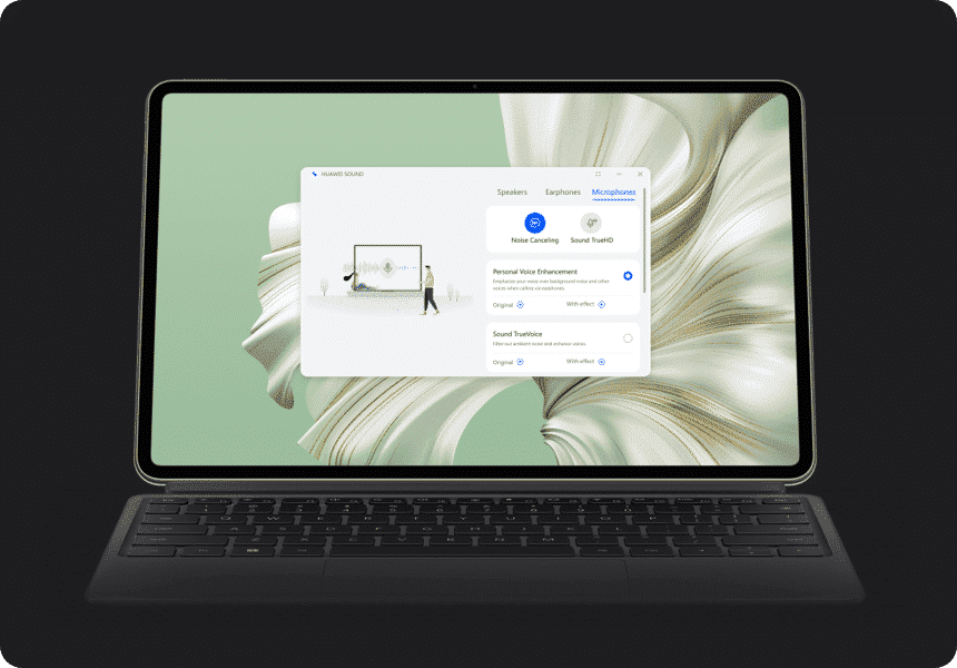HUAWEI MateBook E mcrophones
