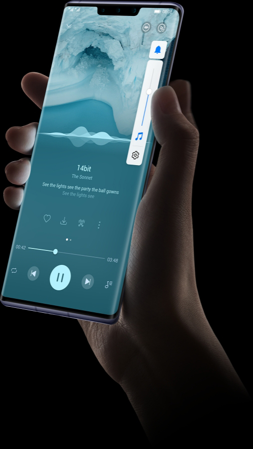 HUAWEI Mate 30 Pro virtual volume buttons