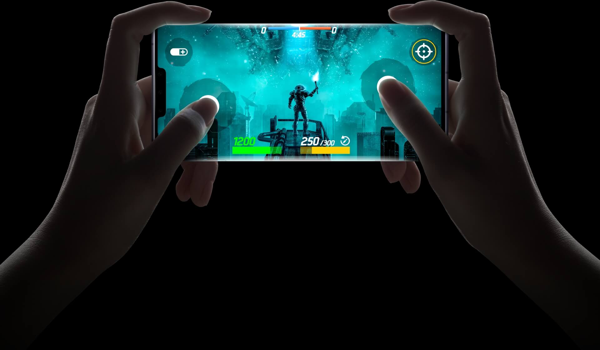 HUAWEI Mate 30 Pro virtual game quad finger control