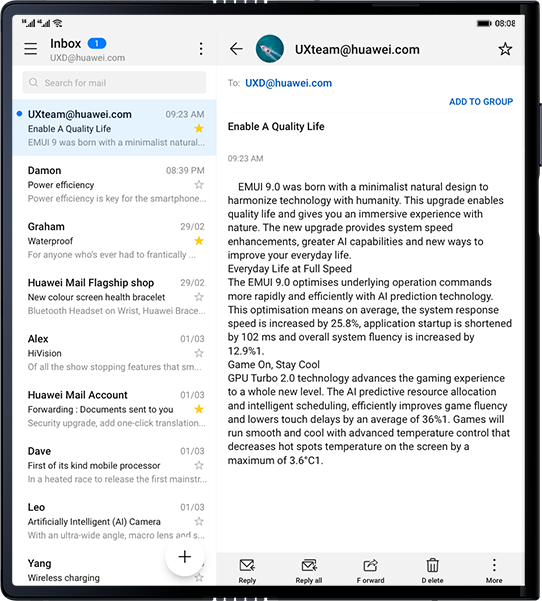 Huawei Mate X foldable experience