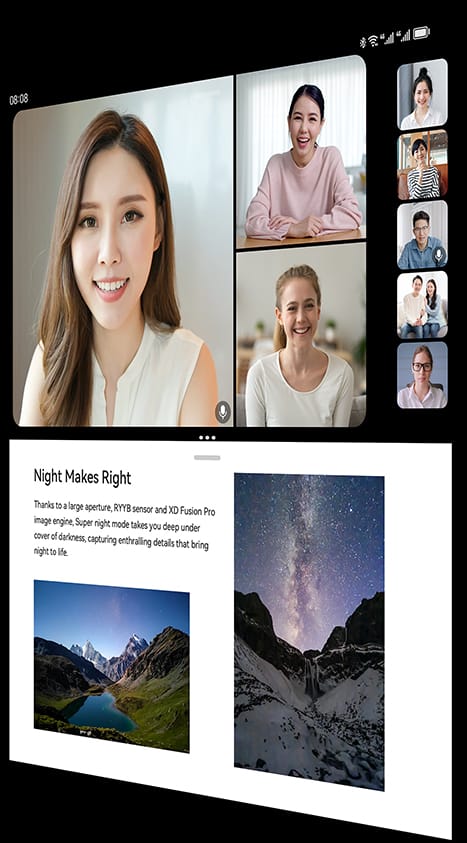 HUAWEI Mate X3 Vertical Split-Screen View