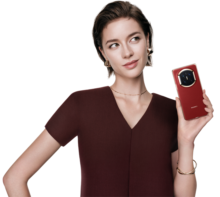 HUAWEI Mate X7 handheld product picture with red