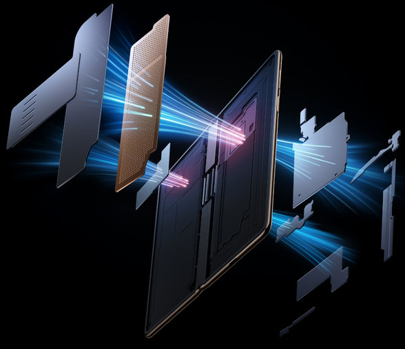 HUAWEI Mate X7 heat dissipation motion graphy