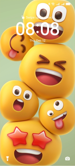 Customizing EMOJI as the desktop wallpaper on HUAWEI nova 13i