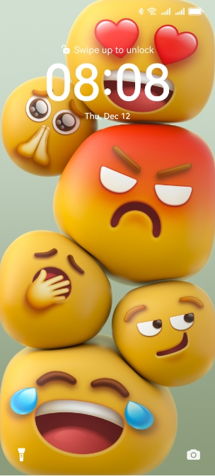 Customizing EMOJI as the desktop wallpaper on HUAWEI nova 13i