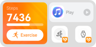 Customisable service widgets of HUAWEI nova 14i, show the smart functions of EMUI 14.2
