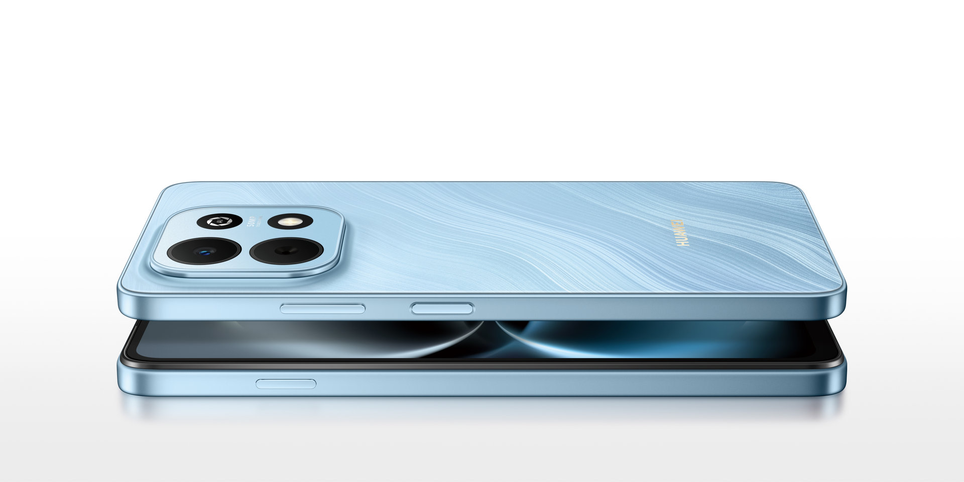 Two Huawei nova Y74 facing each other