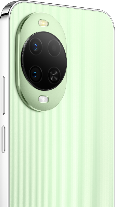 Angled front view of HUAWEI nova 15, demonstrating front camera details
