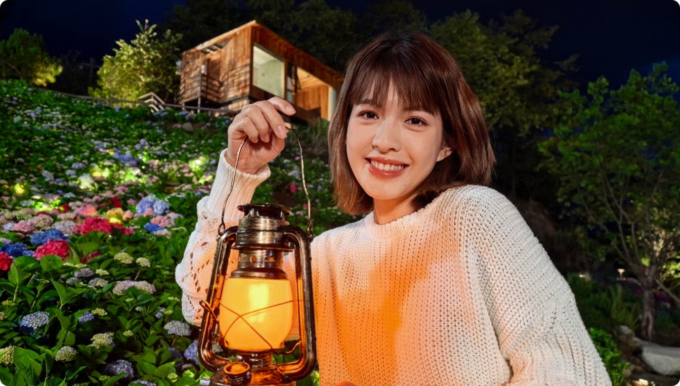 Night portrait photos taken by HUAWEI Pura 80 Pro, display portrait photos' color