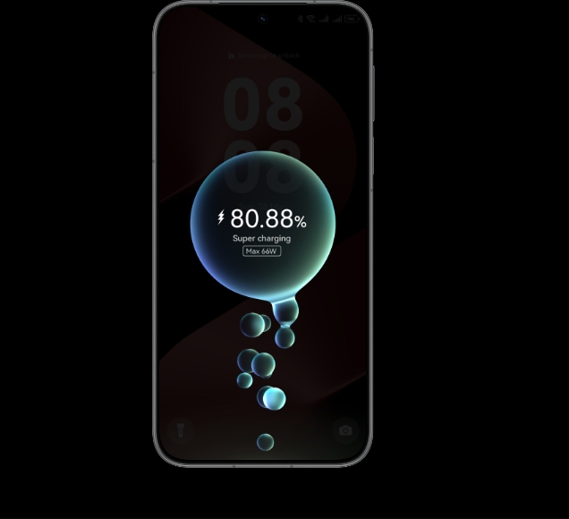 HUAWEI Pura 80 SuperCharge interface, display the 66W HUAWEI SuperCharge