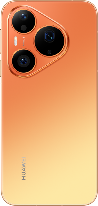 HUAWEI Pura 90s Pro Orange Soda rear view, display the phone's color