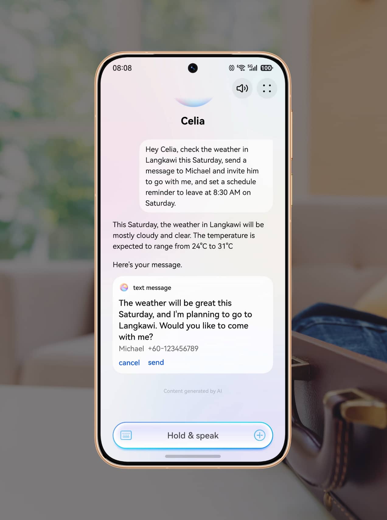 HUAWEI Pura 90s Pro AI function video, show the function of Celia quick access to system tools