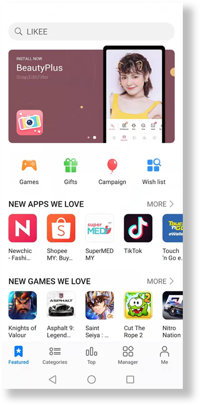 HUAWEI Y6p-HUAWEI AppGallery
