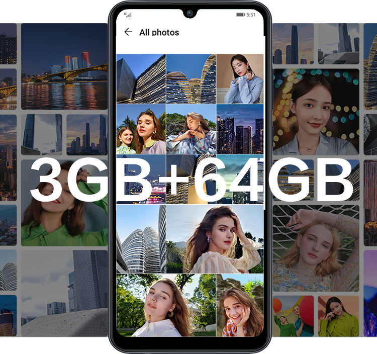 HUAWEI Y6p-4GB+64 GB Large Storage 