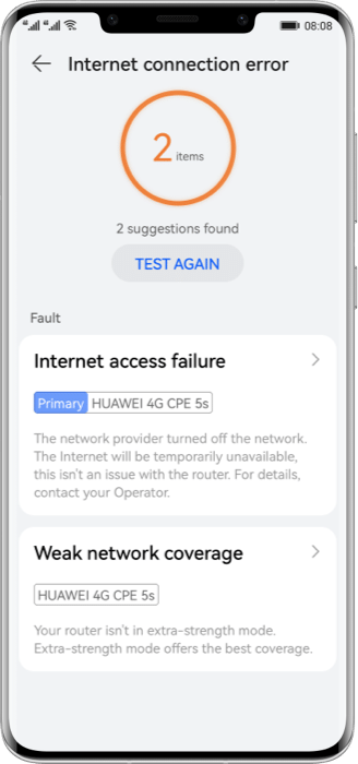 4g cpe 5s visualize smart diagnosis