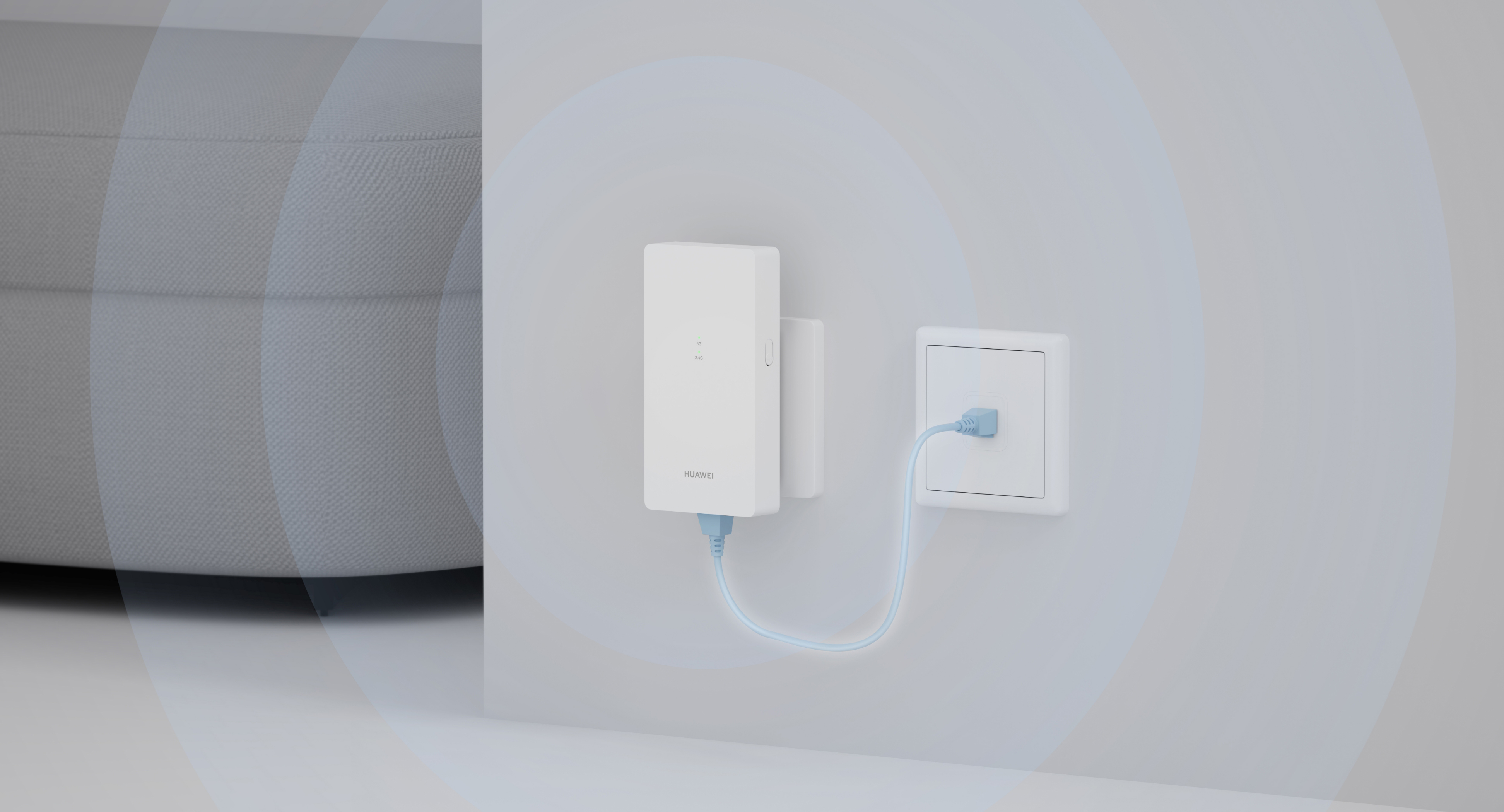 HUAWEI WiFi Extender AX3000 is working, demonstrating its AP mode functionality