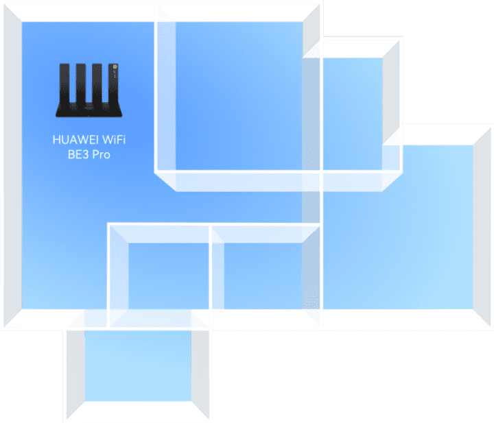 HUAWEI WiFi BE3 Pro singal coverage map