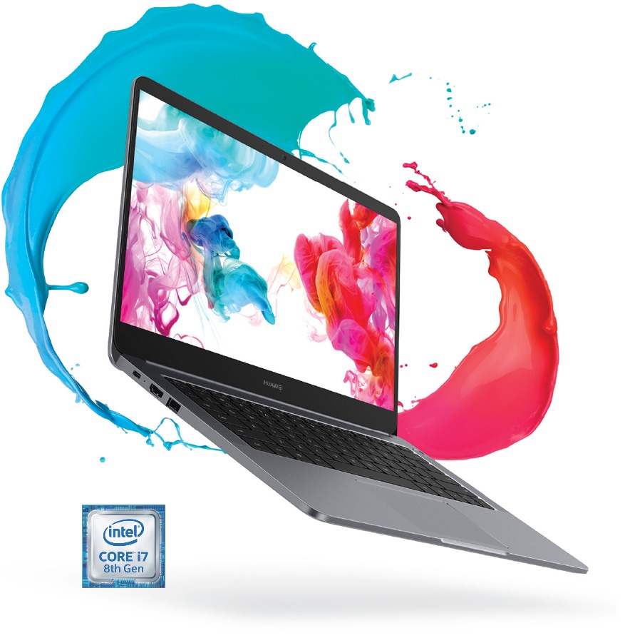 HUAWEI MateBook D 14 with Intel CORE i7 8th Gen logo