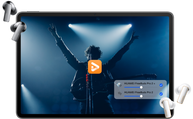 HUAWEI MatePad Air dual earbud connections