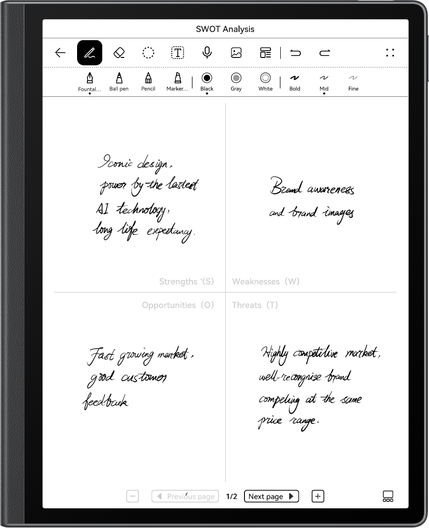 HUAWEI MatePad Paper Templates