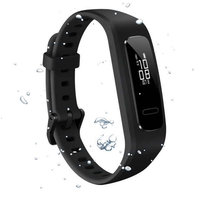 HUAWEI Band 4e Activity – because of 5ATM water resistance, you can enjoy yourself in it during sweating and surfing