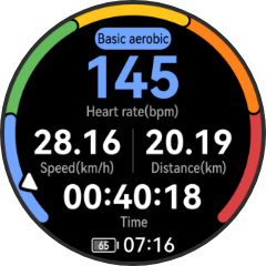 huawei activity rings exercise basic aerobic data