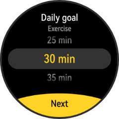 huawei activity rings exercise goal