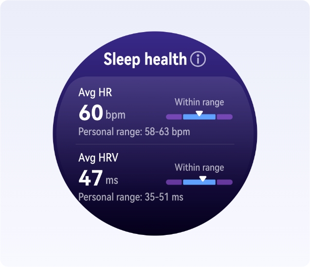 HUAWEI WATCH Buds 2 sleeping data interface, show the sleep monitoring feature
