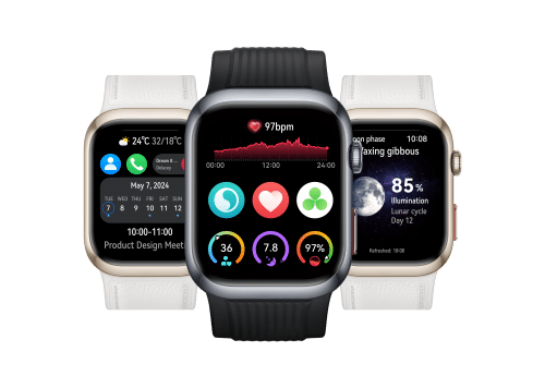 HUAWEI WATCH D2's interface,showing the custom cards feature