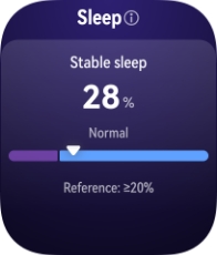 User sleeping with HUAWEI WATCH FIT 5, showing stable sleep ratio calculation feature