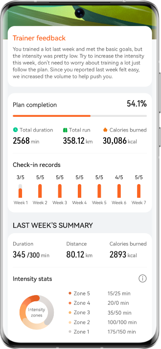 Huawei health running plans outlet