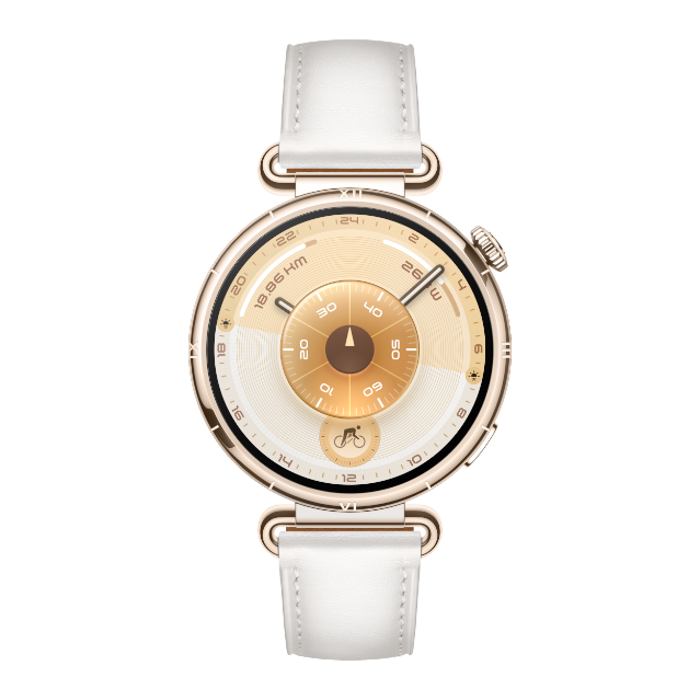 41mm HUAWEI WATCH GT 6 with white composite leather strap