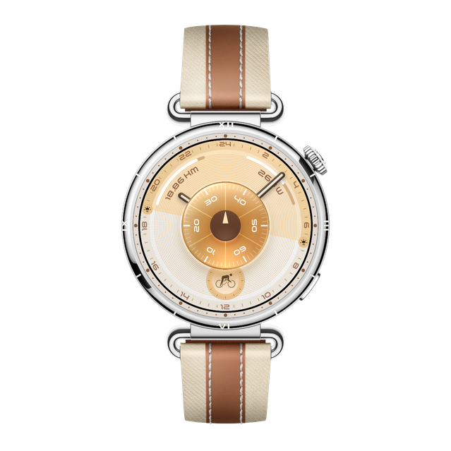 41mm HUAWEI WATCH GT 6 with brown composite woven strap