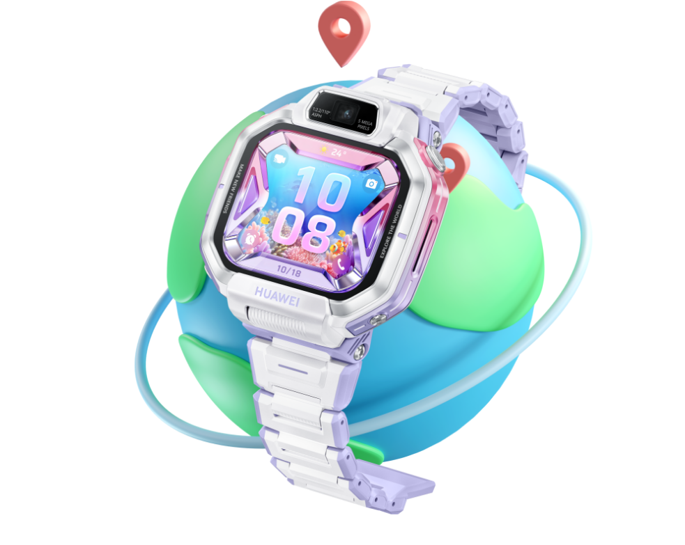 Front view of HUAWEI WATCH KIDS X1 Pro shows global 2G/3G/4G support