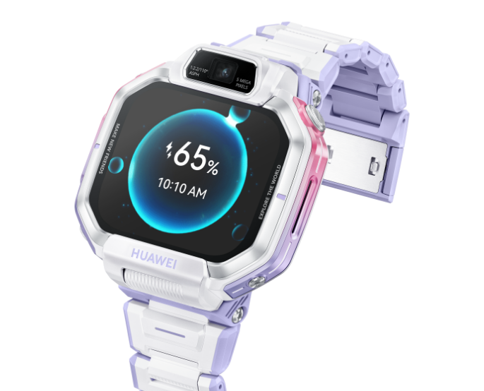 HUAWEI WATCH KIDS X1 Pro is charging, showing its fast charging function