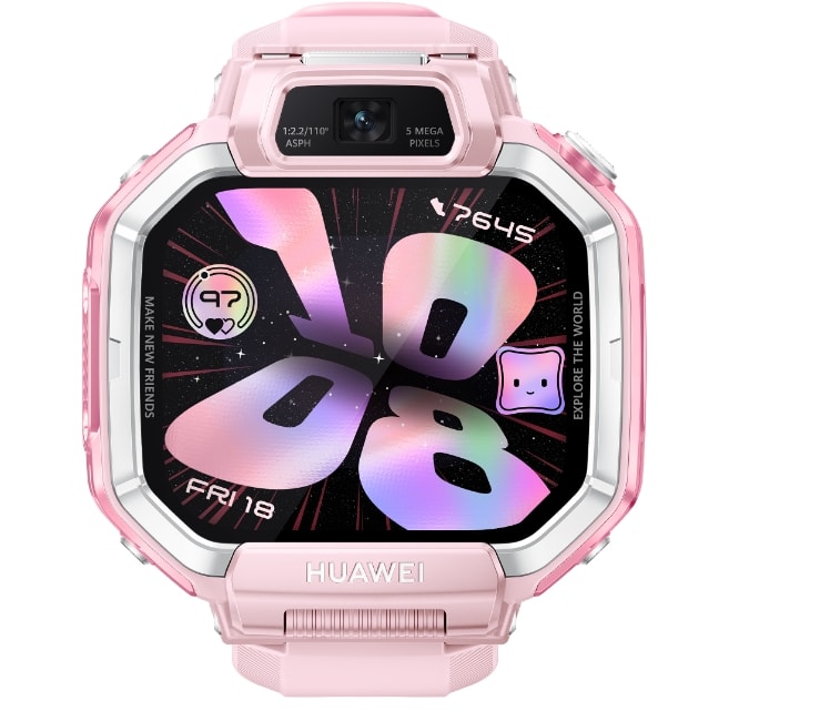 Front view of HUAWEI WATCH KIDS X1 shows the watch's huge storage