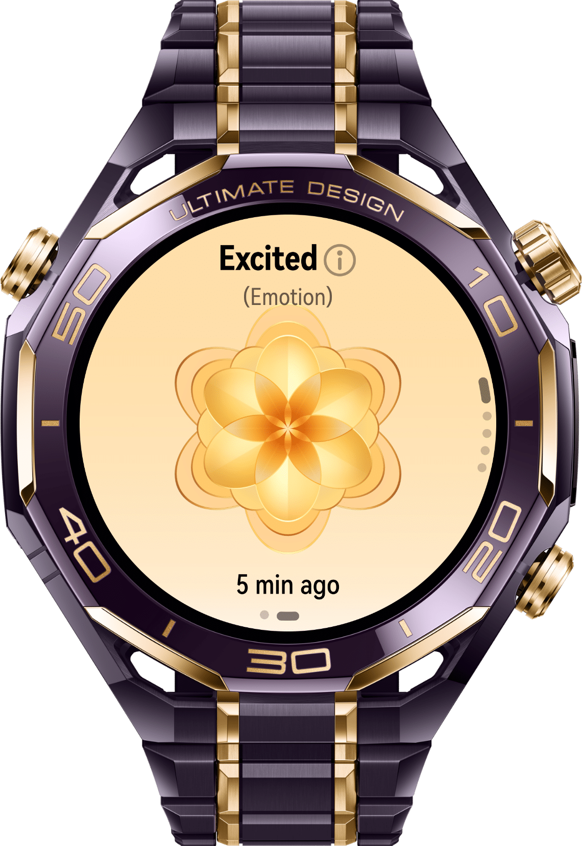 Emotion tracking on HUAWEI WATCH ULTIMATE DESIGN Royal Gold Edition