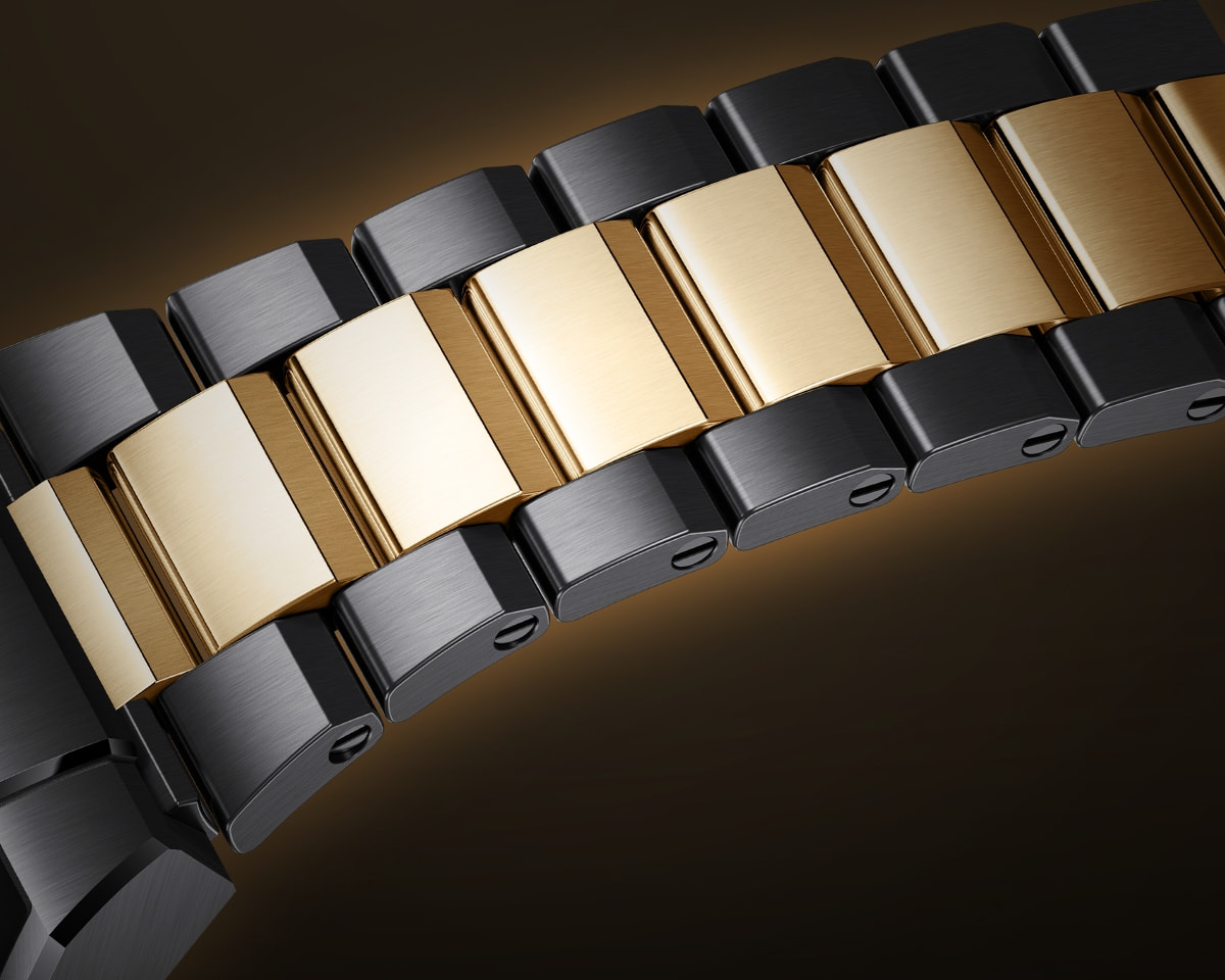 HUAWEI WATCH ULTIMATE DESIGN triple-mesh chain strap