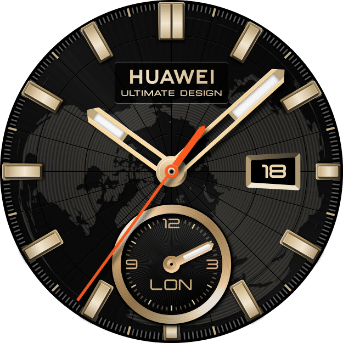 HUAWEI WATCH ULTIMATE DESIGN golden life theme