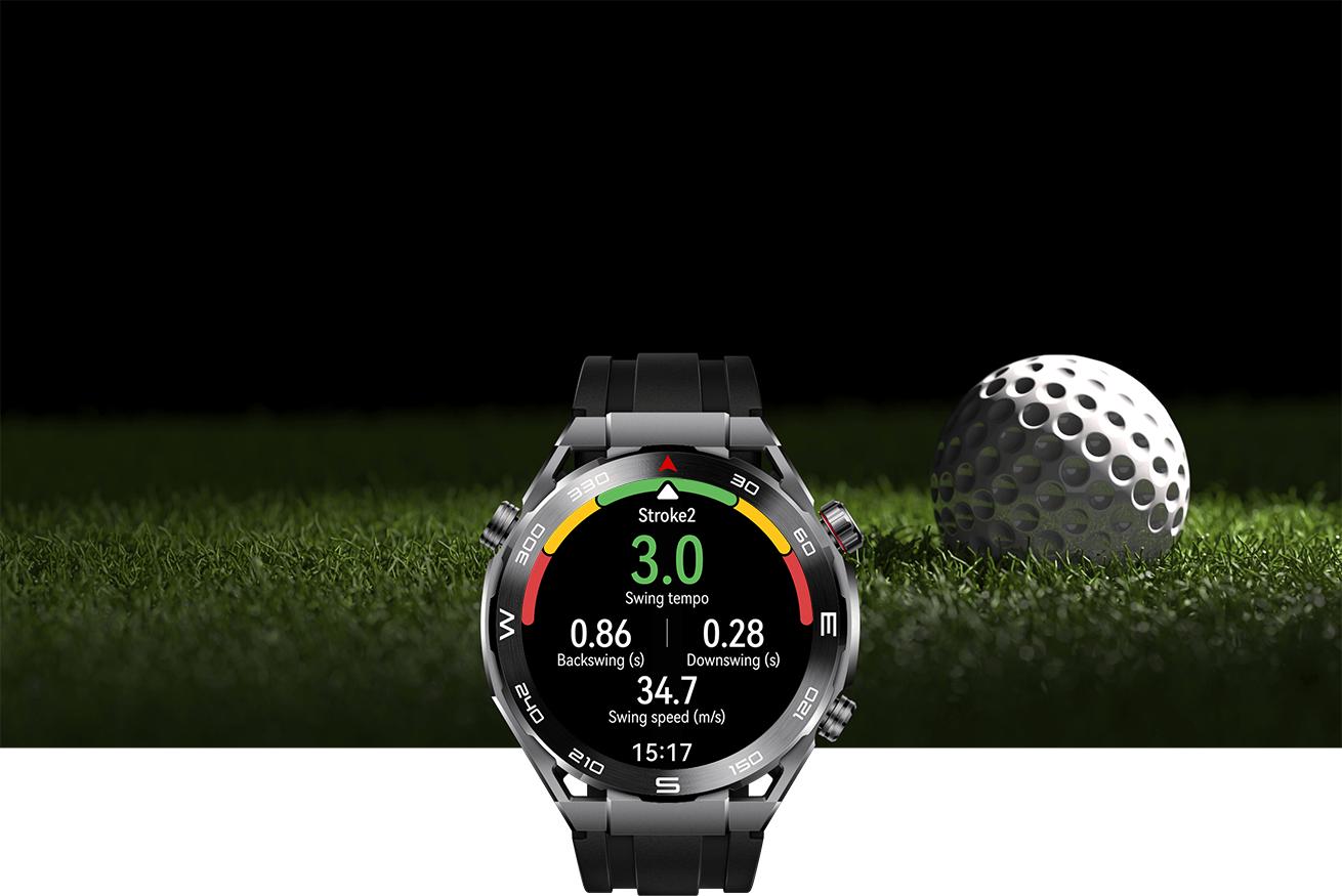 HUAWEI WATCH Ultimate golf data monitoring