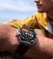 A man wearing HUAWEI WATCH Ultimate while climbing