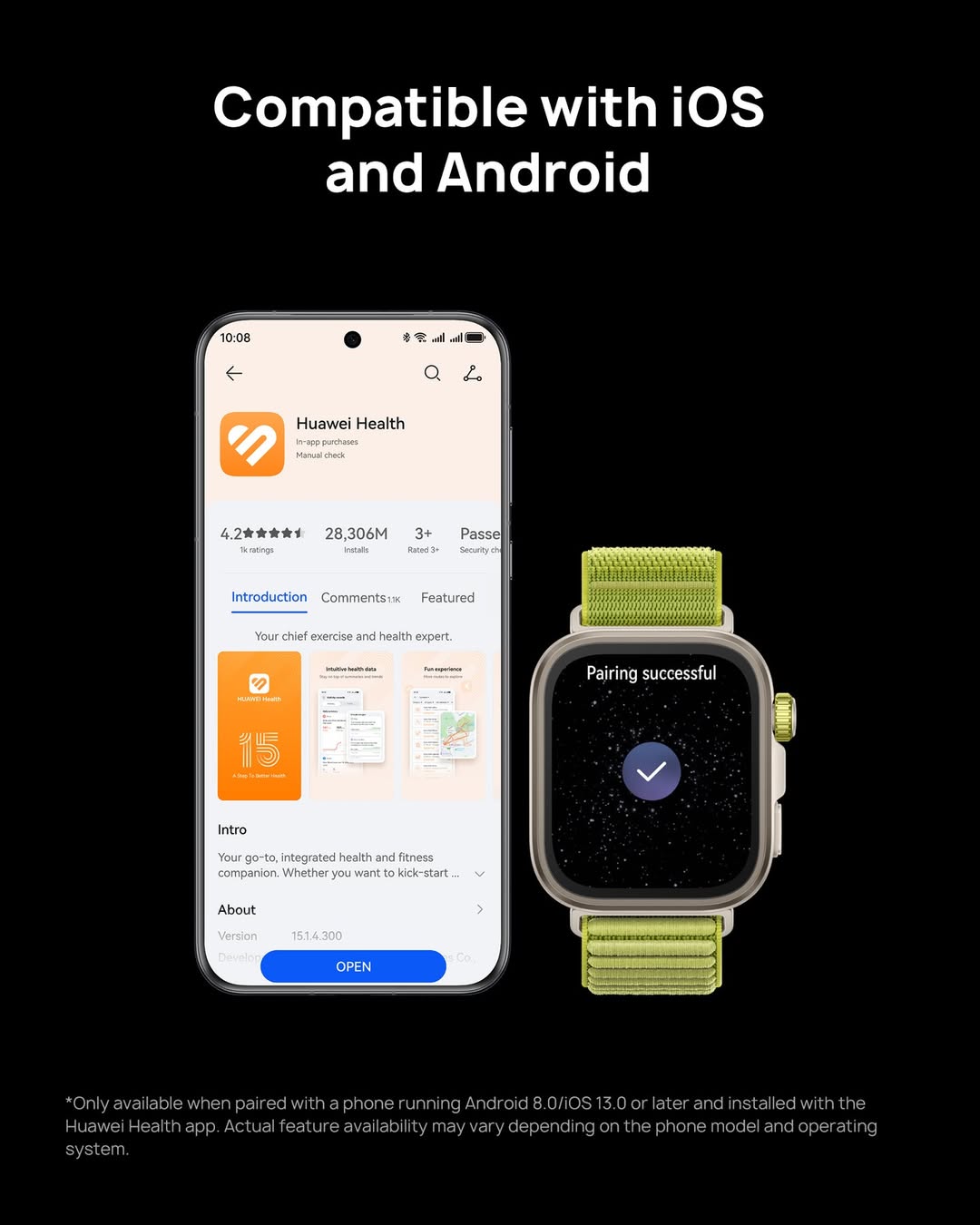 compatible with iOS and Android
