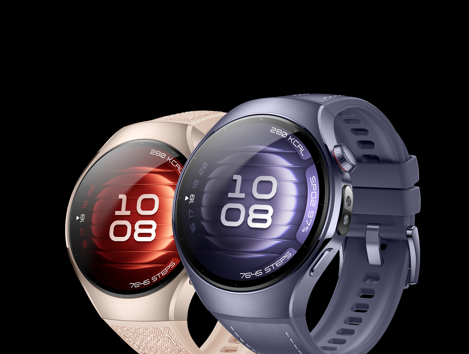 Spherical sapphire glass&sup3;, aerospace-grade titanium case⁴, 904L stainless steel case⁵