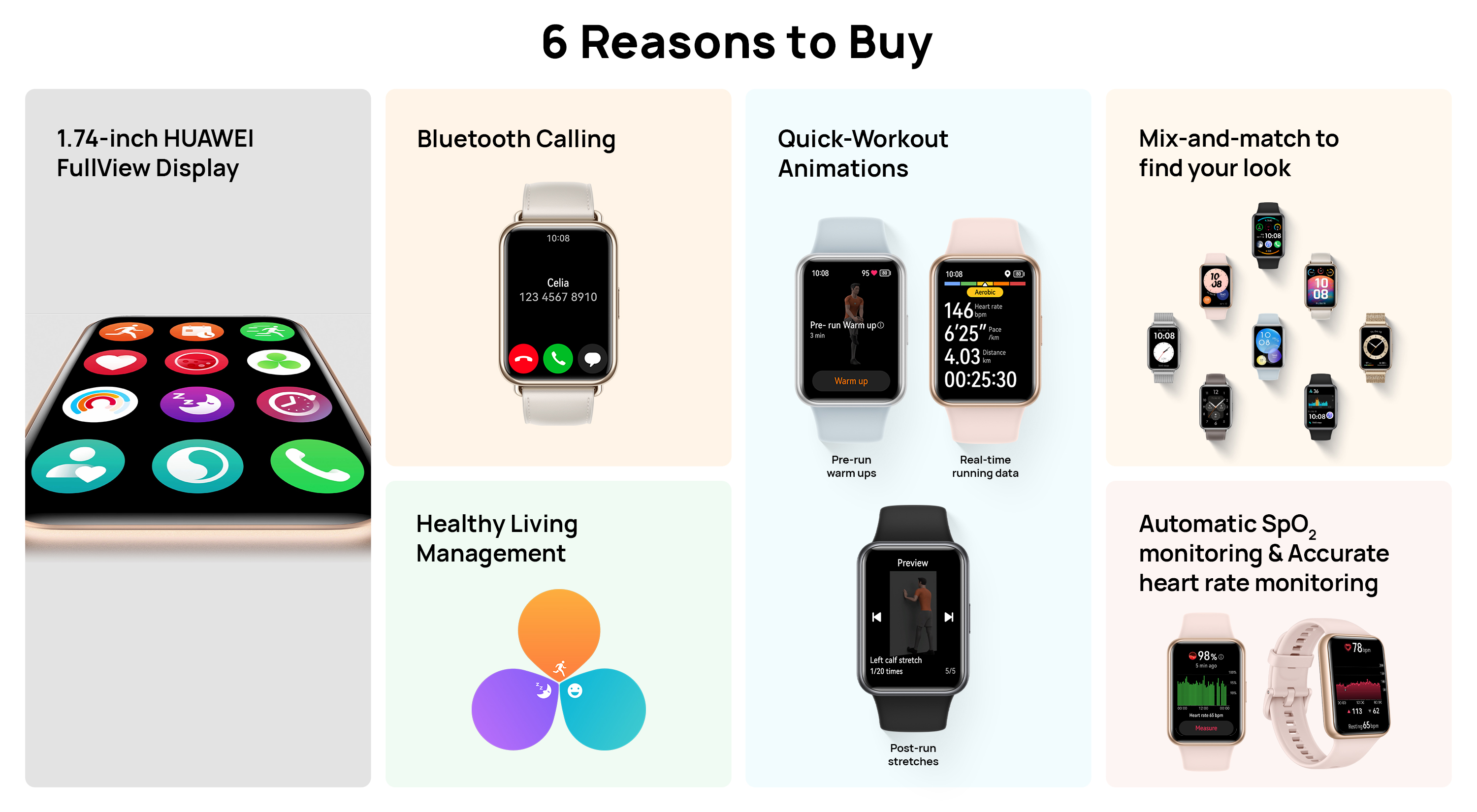 Huawei fit watch features outlet