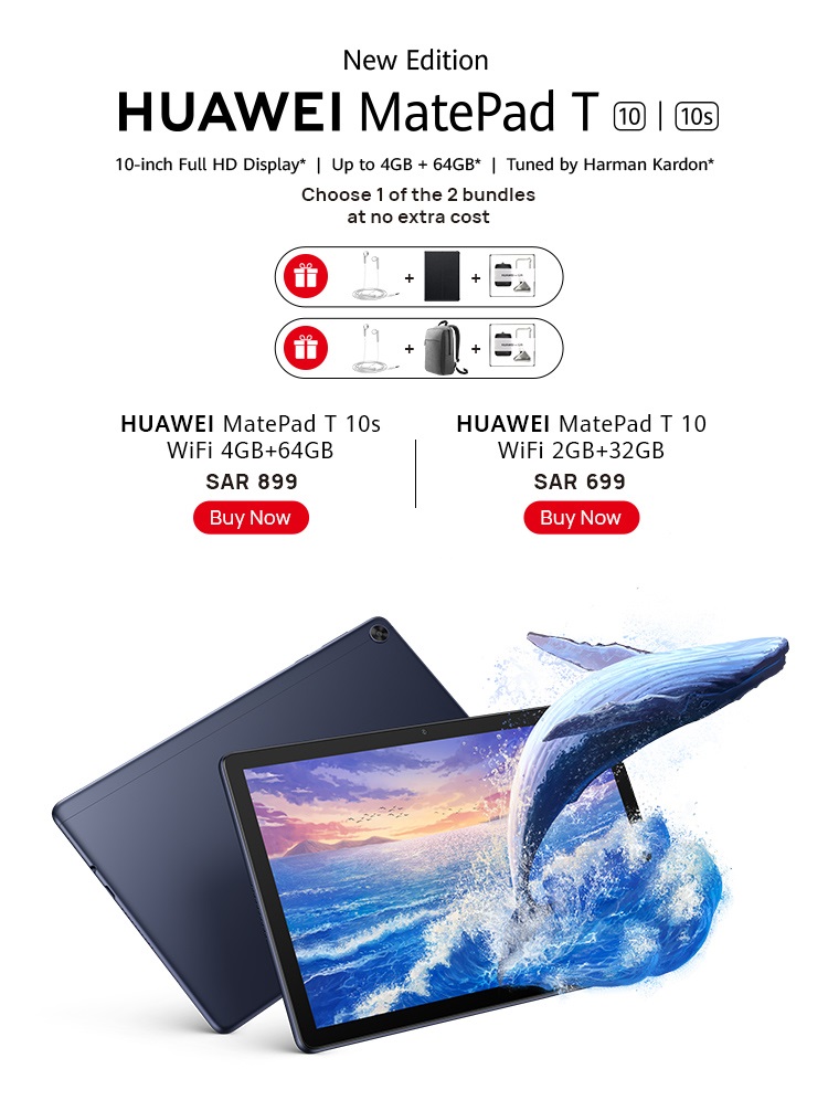 HUAWEI MatePad T 10s - T 10 New Edition - HUAWEI Store (KSA)