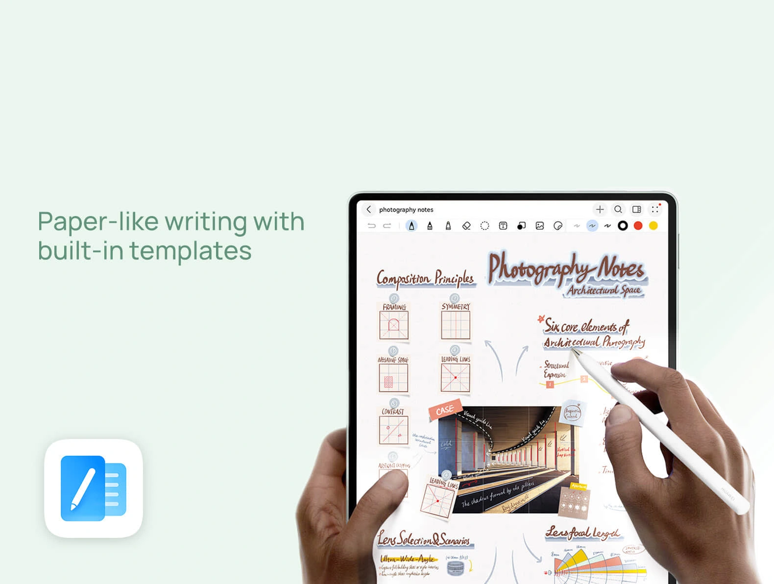 تطبيق Huawei Notes