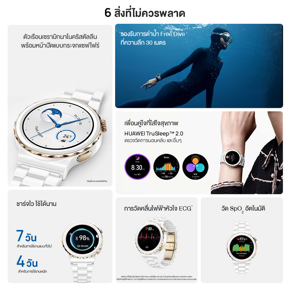 Ceramic Huawei Smartwatch Pro Huawei GT3 Pro Ceramic Smartwatch