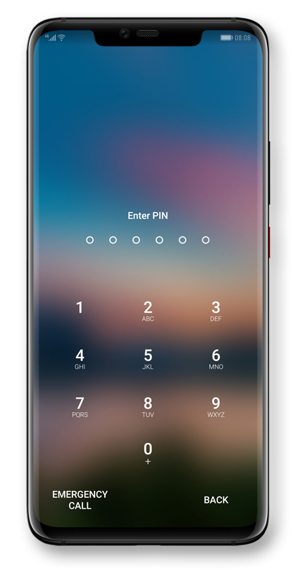 Lock screen password